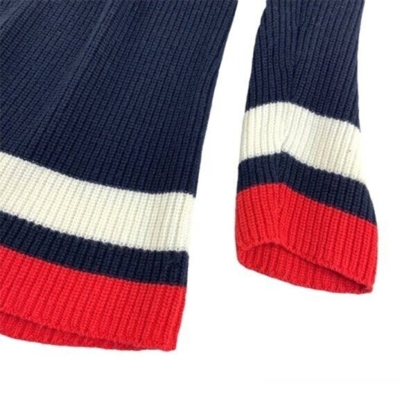 Talbots Knit Pullover Spliced Cowlneck Sweater Colorblocked - Picture 5 of 7